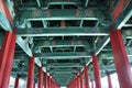 Internal structure of Woljeonggyo Bridge, Gyeongju, South Korea Royalty Free Stock Photo