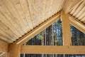 Internal surface of a wooden primitive roof