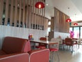 Internal view of an empty diner or restaurant, No people