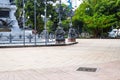 Internal view of the historic Caboclo monument that stands on square 2 de Julho