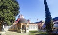 Internal view of Monastery at Holy Mount Athos Royalty Free Stock Photo