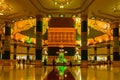 Internal view of Uppatasanti Pagoda, Nay Pyi Taw, Myanmar, Feb-2018. Take photo at night time