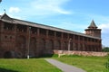 The internal wall of Kolomna Kremlin Russia