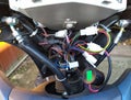 internal wiring of a electric motorcycle Royalty Free Stock Photo