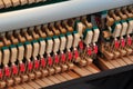 Internals of a piano Royalty Free Stock Photo