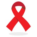 international aids day red ribbon aids logo vector illustration