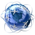 International air travel Royalty Free Stock Photo