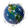 International air travel Royalty Free Stock Photo