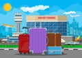 International airport concept. Royalty Free Stock Photo