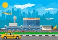 International airport concept. Royalty Free Stock Photo