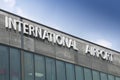 International airport sign Royalty Free Stock Photo