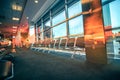 International airport terminal views Royalty Free Stock Photo