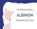 International albinism awareness day Royalty Free Stock Photo