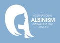 International Albinism Awareness Day vector