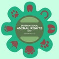 International Animal Rights Day background