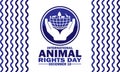 International Animal Rights Day Vector illustration