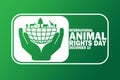 International Animal Rights Day Vector illustration