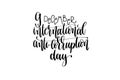 International anti-corruption day hand lettering congratulation