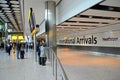 International Arrivals T5 Heathrow airport Royalty Free Stock Photo