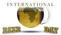 International beer day holiday concept