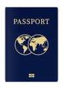 International biometric passport cover page.