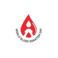 International blood donation day icon vector illustration concept design