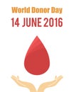 International blood donor day.