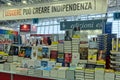 International Book Fair, Turin, Italy - 14 october 2021: Visitors stroll through the stands of publishers Royalty Free Stock Photo