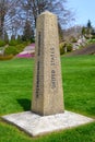 International Boundary Marker between United States and Canada