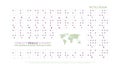 International Braille alphabet poster with latin letters, numbers