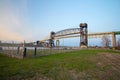 International Bridge And Historic Railroad Bridge In Sault Ste. Marie Royalty Free Stock Photo