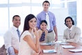 International business associates in a meeting Royalty Free Stock Photo