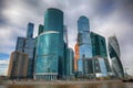 International business center Moscow-city. Modern skyscrapers of glass and concrete Royalty Free Stock Photo