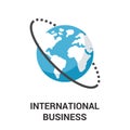 International business icon concept Royalty Free Stock Photo