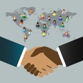 International business people shaking hands Royalty Free Stock Photo