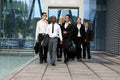 A international business team in formal clothes Royalty Free Stock Photo