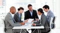International business team in a meeting Royalty Free Stock Photo