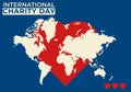 International Charity Day vector illustration