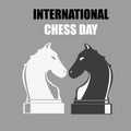 International Chess Day. Vector illustration