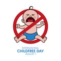 International Childfree Day vector