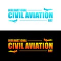 International Civil Aviation Day design vector.