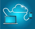 International cloud technology connection Royalty Free Stock Photo