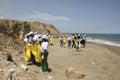 International Coastal cleanup day activity in La Guaira beach, Vargas State Venezuela