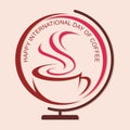 International coffee day vector illustration