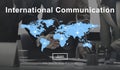 International Communication Connection Networking Website Concept