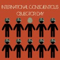International conscientious objector day vector Royalty Free Stock Photo