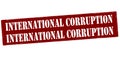International corruption Royalty Free Stock Photo