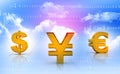 International currencies Royalty Free Stock Photo