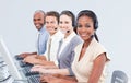 International customer service representatives Royalty Free Stock Photo