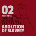 International day for the abolition of slavery Royalty Free Stock Photo